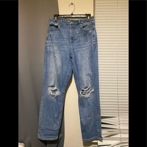 AE CURVY STRETCH MOM JEANS